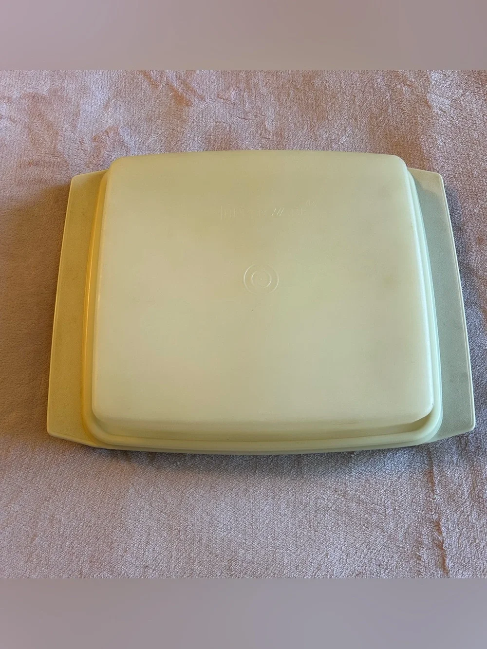 Tupperware vintage deviled egg carrier with snap on lid 723-3 made in USA